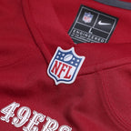 Mac Jones San Francisco 49ers Nike Team Game Jersey -  Scarlet