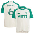 Ilie Sanchez Austin FC adidas Youth 2024 The Armadillo Kit Replica Player Jersey - Tan