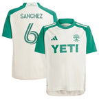 Ilie Sanchez Austin FC adidas Youth 2024 The Armadillo Kit Replica Player Jersey - Tan