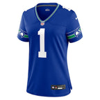 Warren Moon Seattle Seahawks Nike Women's Throwback Retired Player Game Jersey - Royal/Navy