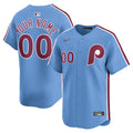 Philadelphia Phillies Nike Alternate Limited Custom Jersey - Light Blue/White