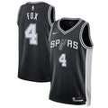 De'Aaron Fox San Antonio Spurs Nike Unisex Swingman Player Jersey - Icon Edition - Black