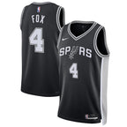 De'Aaron Fox San Antonio Spurs Nike Unisex Swingman Player Jersey - Icon Edition - Black