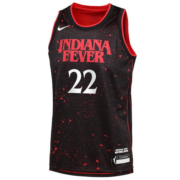 Men's Caitlin Clark Indiana Fever Nike Stranger Things Victory Jersey - Rebel Edition - Black