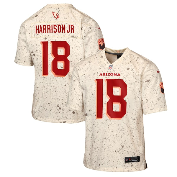 Marvin Harrison Jr. Arizona Cardinals Nike Youth 2025 Rivalries Collection Game Jersey - Natural