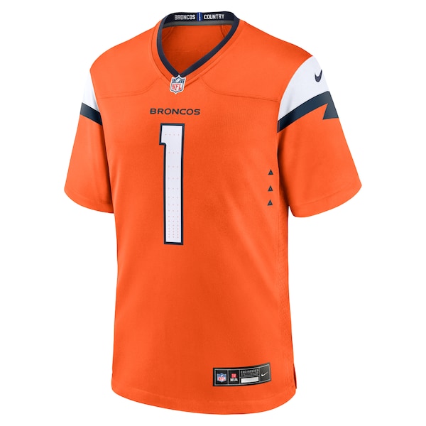 Bo Nix Denver Broncos Nike 2024 NFL Draft First Round Pick Player Game Jersey - Orange