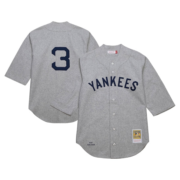 Babe Ruth New York Yankees Cooperstown Collection 1929 Authentic Jersey - Gray