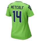 DK Metcalf Seattle Seahawks Nike Women's  Game Jersey - Neon Green