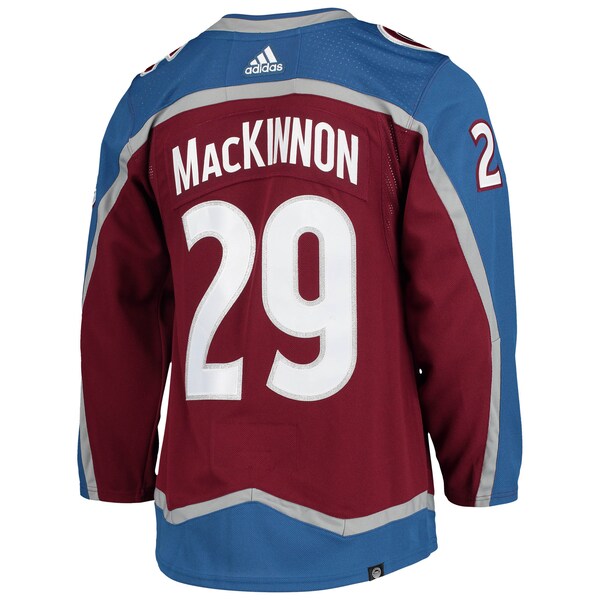 Nathan MacKinnon Colorado Avalanche adidas Home Primegreen Authentic Player Jersey - Burgundy/Navy/White