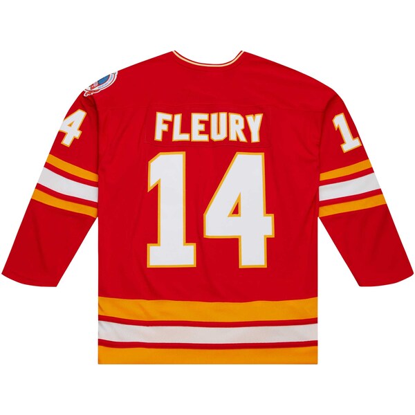 Theoren Fleury Calgary Flames  1988/89 Blue Line Player Jersey - Red
