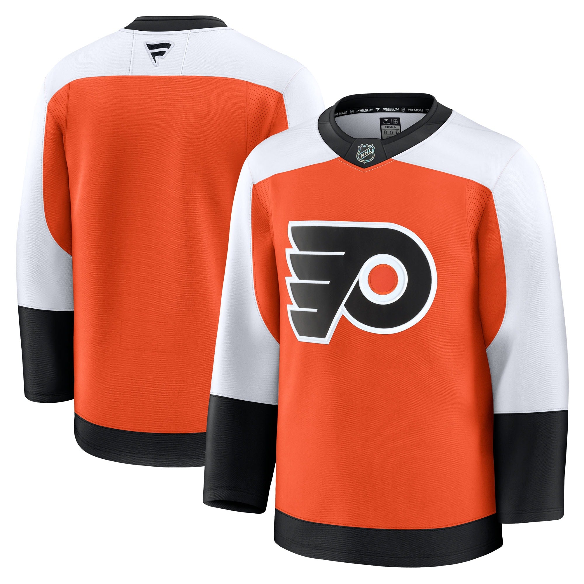 Philadelphia Flyers  Away Premium Jersey - White/Burnt Orange/Black
