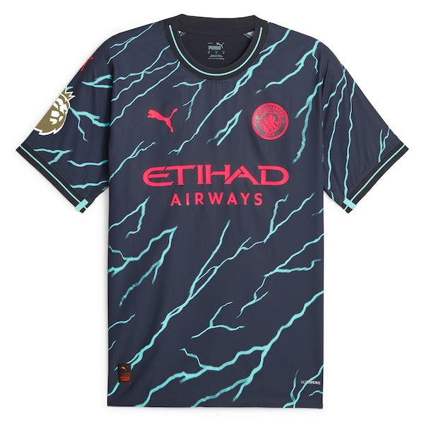 Manchester City Puma 2023/24 Third Authentic Jersey - Navy