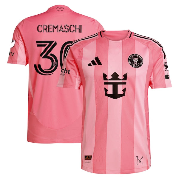 Benjamin Cremaschi Inter Miami CF adidas 2025 Euforia Authentic Player Jersey - Light Pink