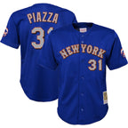 Mike Piazza New York Mets Youth Cooperstown Collection Mesh Batting Practice Jersey - Royal