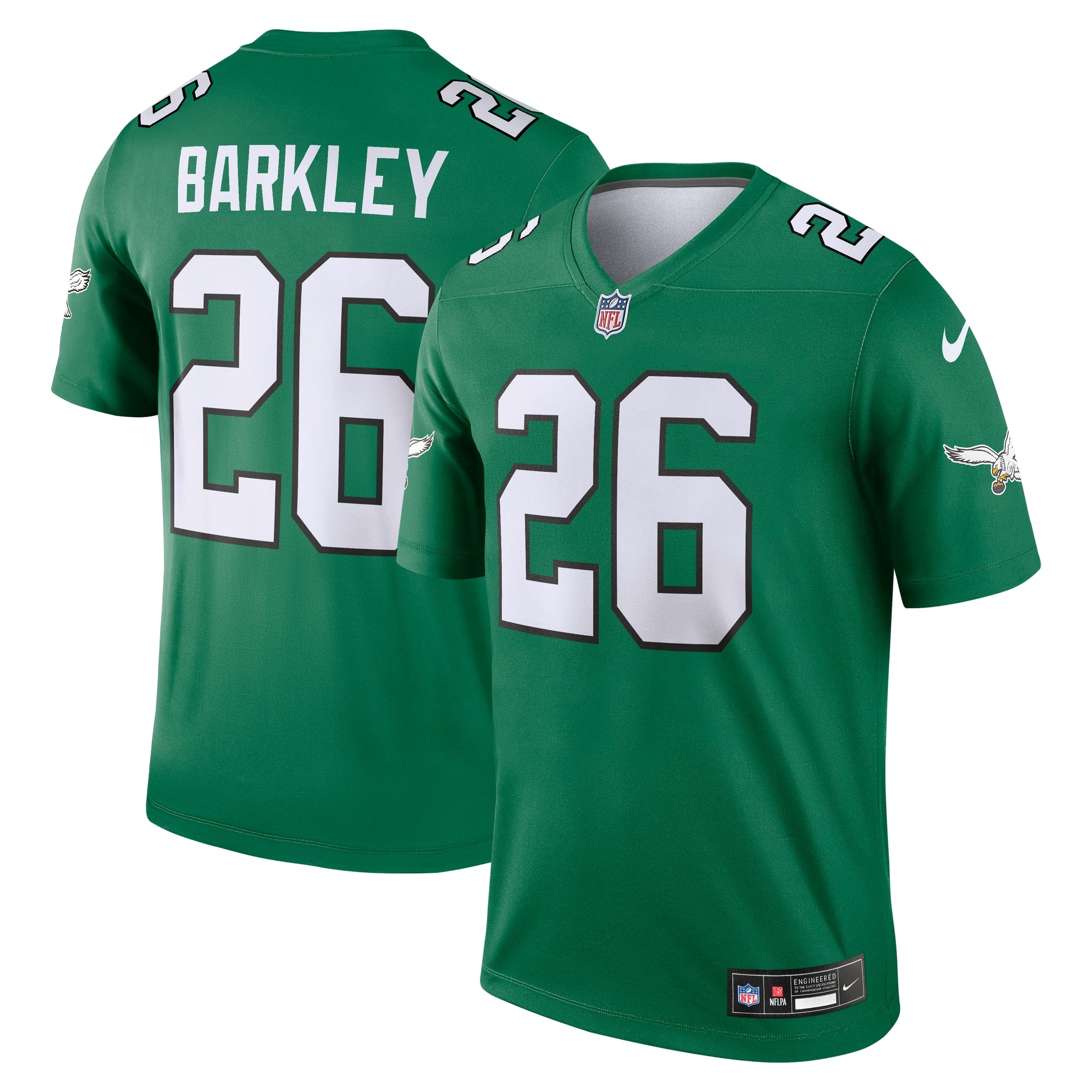 Saquon Barkley Philadelphia Eagles Nike  Legend Player Performance Top - Black/Green/Kelly Green