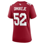 Victor Dimukeje Arizona Cardinals Nike Women's  Game Jersey -  Cardinal
