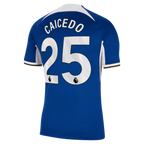 Moisés Caicedo Chelsea Nike 2023/24 Home Stadium Replica Player Jersey - Blue/Mint/Navy