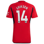 Christian Eriksen Manchester United adidas 2023/24 Home Replica Player Jersey - Red/Green