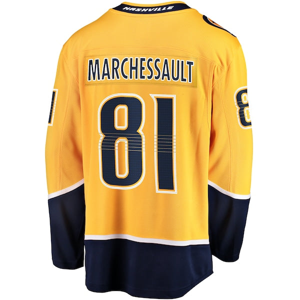 Jonathan Marchessault Nashville Predators   Premier Breakaway Player Jersey - Gold