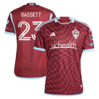 Cole Bassett Colorado Rapids adidas 2024 One Flag Kit Authentic Player Jersey - Burgundy