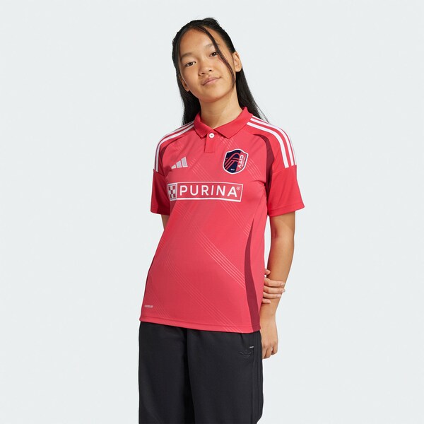 St. Louis City SC adidas Youth 2025 Forever CITY Red Replica Jersey - Red