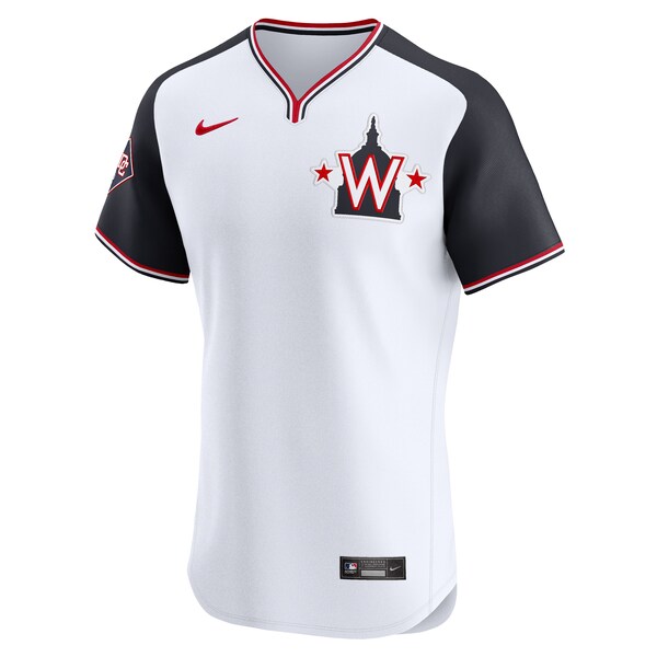 Washington Nationals Nike Alternate Vapor Premier Elite Patch Jersey - White
