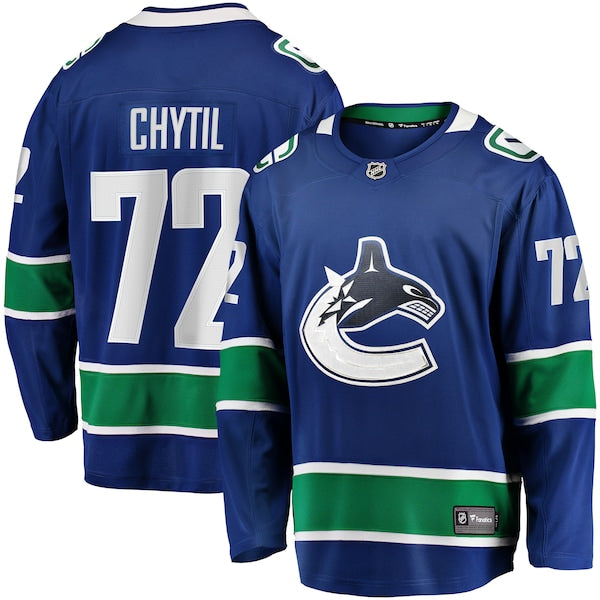 Filip Chytil Vancouver Canucks  Home Breakaway Jersey - Blue