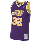 Karl Malone Utah Jazz 1991/92 Hardwood Classics Swingman Jersey - Purple