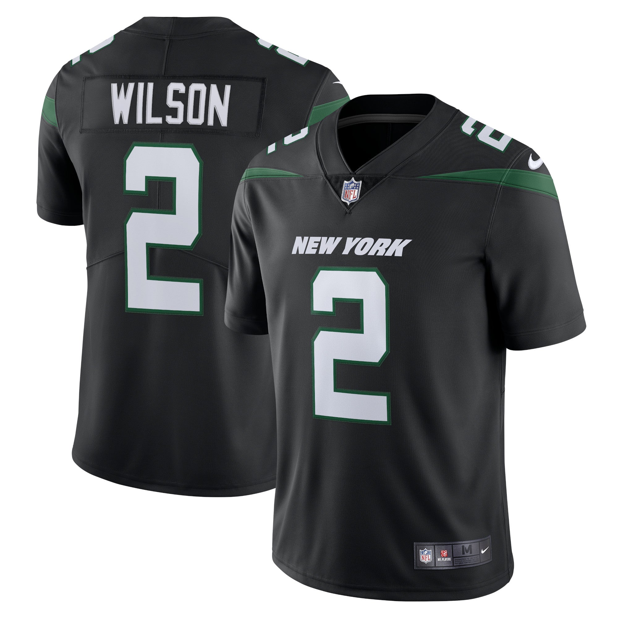 Zach Wilson New York Jets Nike Vapor Limited Jersey - Spotlight White/Black/Green