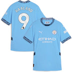 Erling Haaland Manchester City Puma Women's 2024/25 Home Replica Player Jersey - Light Blue