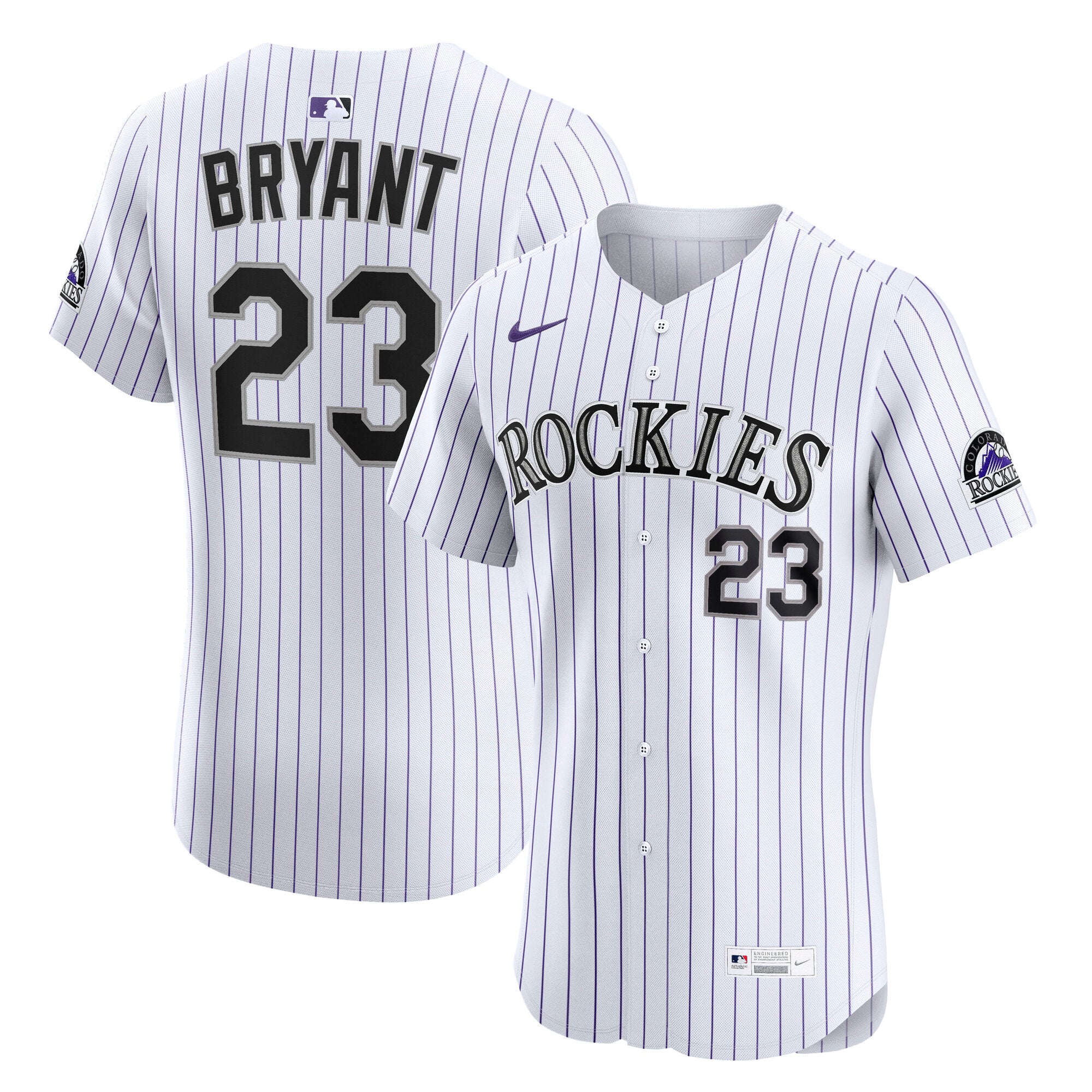 Kris Bryant Colorado Rockies Nike Alternate Elite Player Jersey - Purple/White