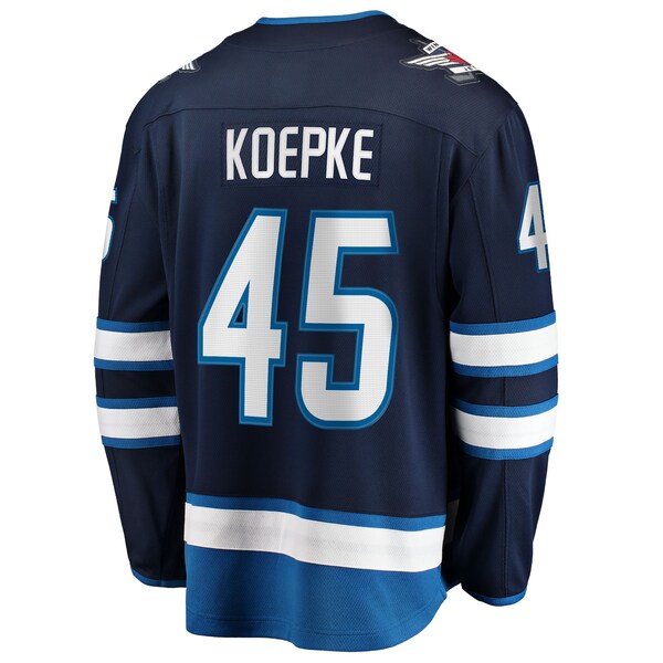 Cole Koepke Winnipeg Jets  Home Breakaway Jersey - Navy