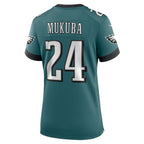 Andrew Mukuba Philadelphia Eagles Nike Women's Team Game Jersey - Midnight Green