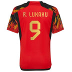 Romelu Lukaku Belgium National Team adidas Youth 2022/23 Home Replica Jersey - Red