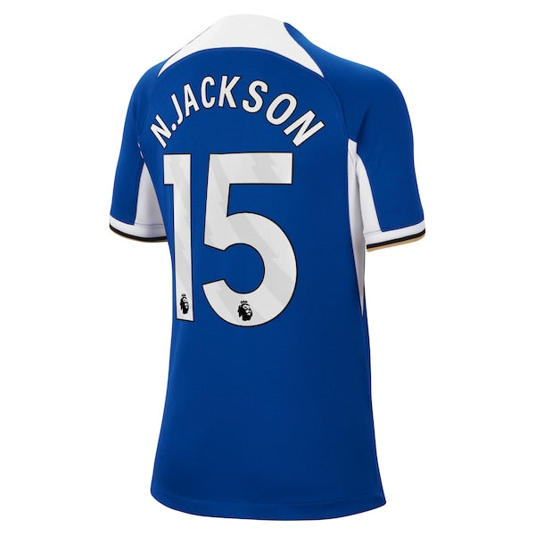Nicolas Jackson Chelsea Nike Youth 2023/24 Home Stadium Replica Jersey - Blue