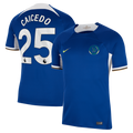 Moisés Caicedo Chelsea Nike 2023/24 Home Stadium Replica Player Jersey - Blue/Mint/Navy