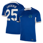 Moisés Caicedo Chelsea Nike 2023/24 Home Stadium Replica Player Jersey - Blue/Mint/Navy