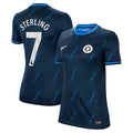 Raheem Sterling Chelsea Nike Women's 2023/24 Away Stadium Replica Player Jersey - Navy/Blue