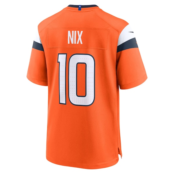 Bo Nix Denver Broncos Nike Youth Team Game Jersey - Orange