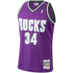 Ray Allen Milwaukee Bucks 2000/01 Hardwood Classics Swingman Jersey - Purple