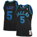 Jason Kidd Dallas Mavericks 1994/95 Hardwood Classics Reload 2.0 Swingman Jersey - Black
