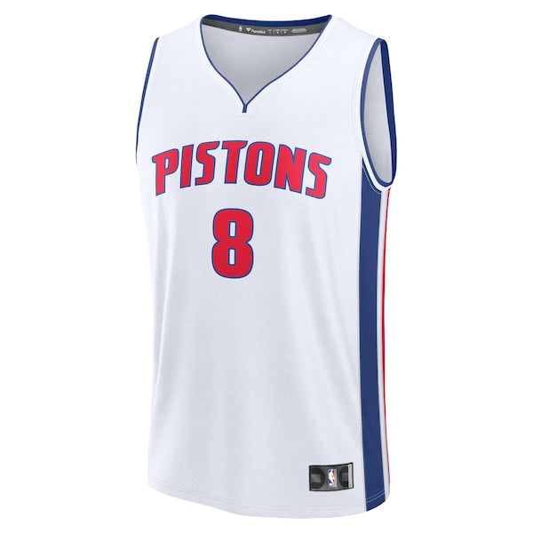 Tim Hardaway Jr. Detroit Pistons  Fast Break Replica Player Jersey - Association Edition - White