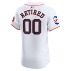 Houston Astros Nike Home Elite Pick-A-Player Retired Roster Patch Jersey - White