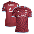 Reggie Cannon Colorado Rapids adidas 2024 One Flag Kit Authentic Player Jersey - Burgundy