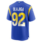 David Olajiga Los Angeles Rams Nike Team Game Jersey -  Royal