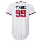 Spencer Strider Atlanta Braves Nike Youth Home Replica Player Jersey - White