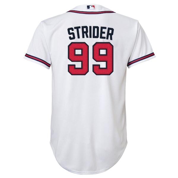 Spencer Strider Atlanta Braves Nike Youth Home Replica Player Jersey - White
