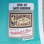 David Robinson San Antonio Spurs Hardwood Classics 1998/99 Split Swingman Jersey - Black/Teal