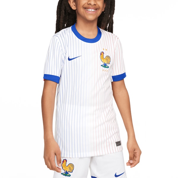 France National Team Nike Youth 2024 Away Replica Blank Jersey - White
