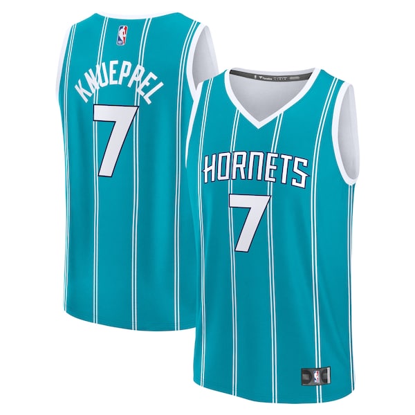 Kon Knueppel Charlotte Hornets  2025 NBA Draft First Round Pick Fast Break Replica Jersey - Icon Edition - Teal